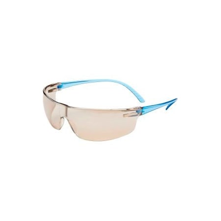 Honeywell North Uvex SVP207 Safety Glasses, Blue Frame, IO Lens Lens, ScratchResistant SVP207
